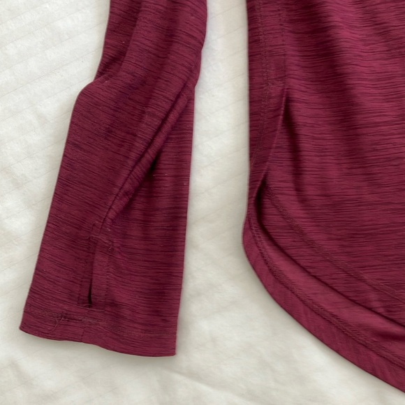 Old Navy girls size 8 burgundy Fitted Long Sleeve T-Shirt - Picture 3 of 10